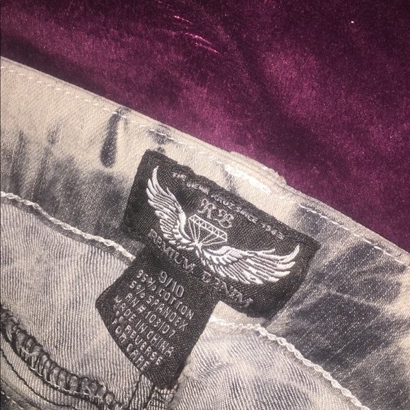 Ripped bleach washed pants - Picture 4 of 4